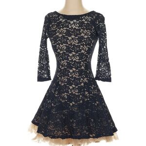 Navy blue tulle dress
